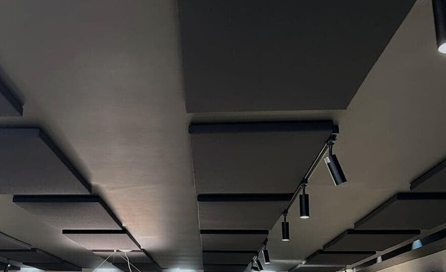 ISINAC acoustic treatment in an interior space
