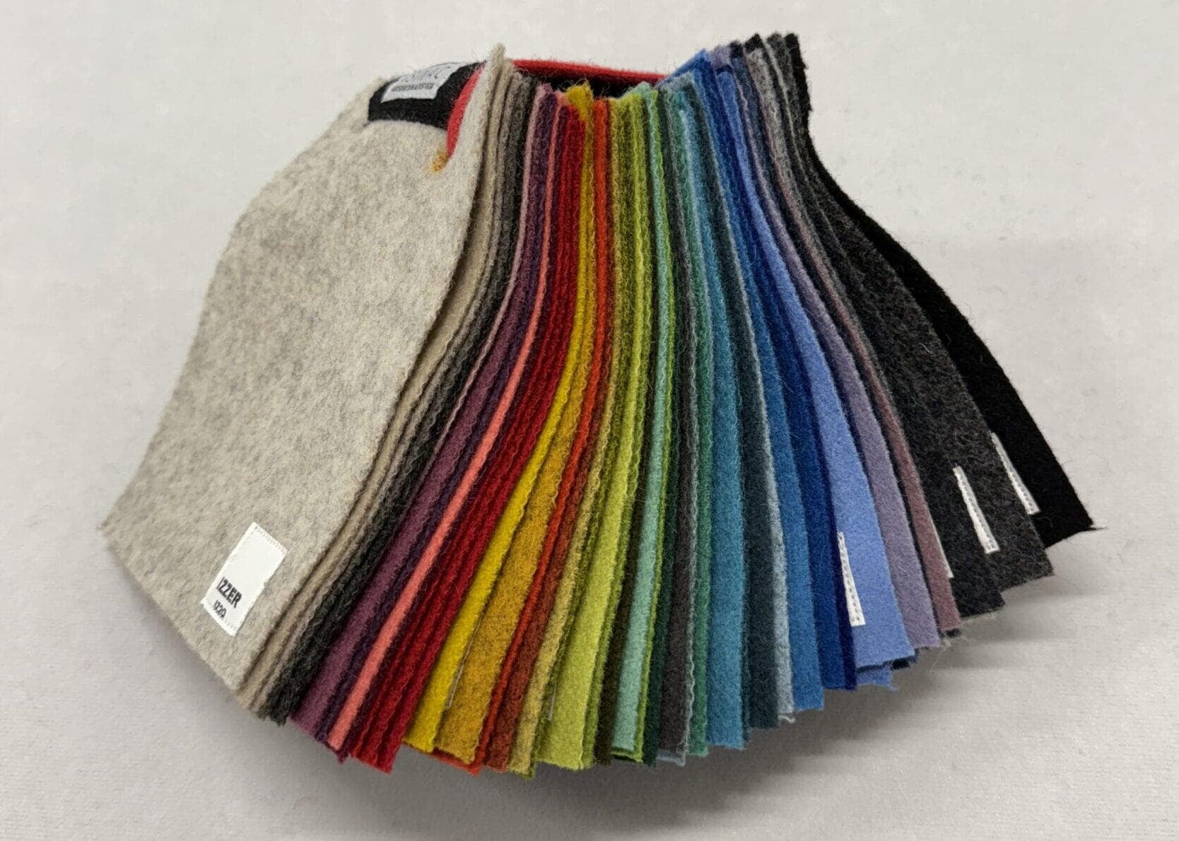 ISINAC IZZER acoustic fabric colour palette